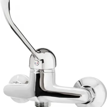 Baterie dus Deante Joko cu maner clinic, crom lucios imagine