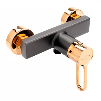 Baterie dus FDesign Zaffiro, negru mat rose gold lucios imagine