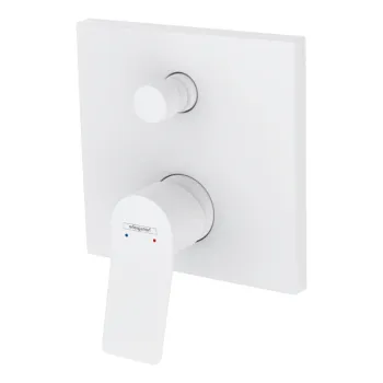 Baterie dus Hansgrohe Vivenis incastrata pentru corp ingropat, alb mat 75415700 imagine