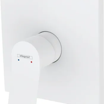 Baterie dus Hansgrohe Vivenis incastrata pentru corp ingropat, alb mat, 75615700 imagine