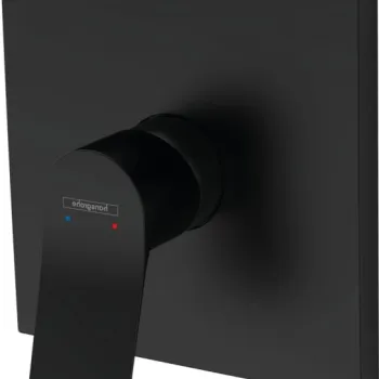 Baterie dus Hansgrohe Vivenis incastrata pentru corp ingropat, negru mat, 75615670 imagine