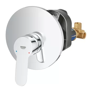 Baterie dus incastrata crom, corp incastrat inclus, Grohe BauEdge imagine