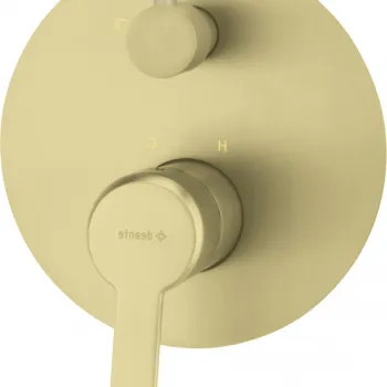 Baterie dus incastrata cu comutator auriu periat Deante Arnika imagine