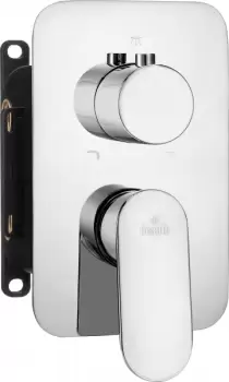 Baterie dus incastrata culoare crom Deante, Alpinia 2 imagine