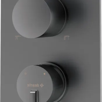 Baterie dus incastrata Deante Silia pentru corp ingropat, titan mat imagine