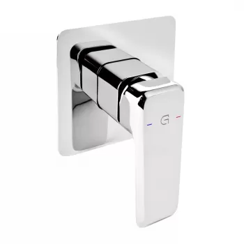 Baterie dus incastrata FDesign Brina, corp incastrat inclus, crom lucios imagine