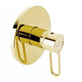 Baterie dus incastrata FDesign Zaffiro, corp incastrat inclus, auriu lucios imagine