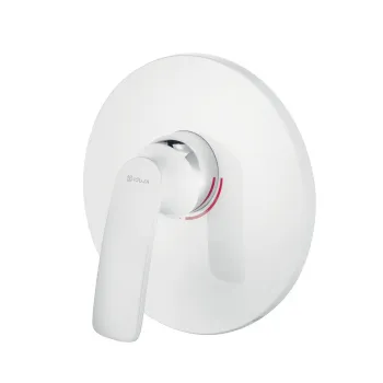 Baterie dus incastrata Kludi Balance pentru corp ingropat alb lucios imagine