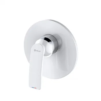 Baterie dus incastrata Kludi Balance pentru corp ingropat alb mat imagine