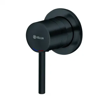 Baterie dus incastrata Kludi Bozz pentru corp ingropat, negru mat imagine