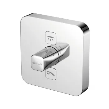 Baterie dus incastrata Kludi Push 2 pentru corp ingropat crom lucios imagine