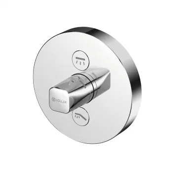 Baterie dus incastrata Kludi Push pentru corp ingropat crom lucios imagine