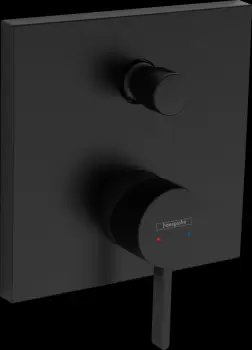 Baterie dus incastrata, monocomanda culoare negru mat Hansgrohe Finoris 76415670 imagine