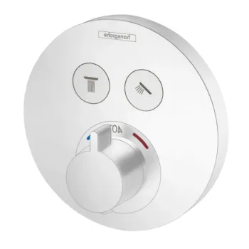 Baterie dus incastrata termostatata alb mat Hansgrohe, ShowerSelect S imagine