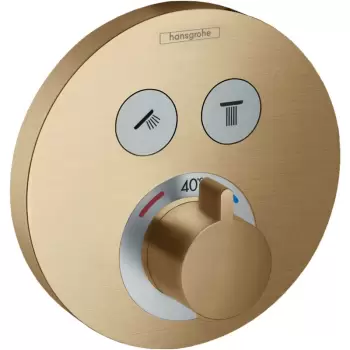 Baterie dus incastrata termostatata bronz periat Hansgrohe, ShowerSelect S imagine