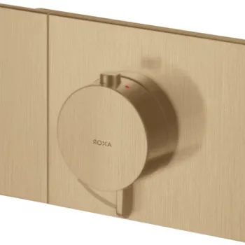 Baterie dus incastrata termostatata culoare bronz periat Hansgrohe Axor One imagine