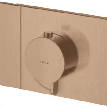 Baterie dus incastrata termostatata culoare red gold periat Hansgrohe Axor One imagine