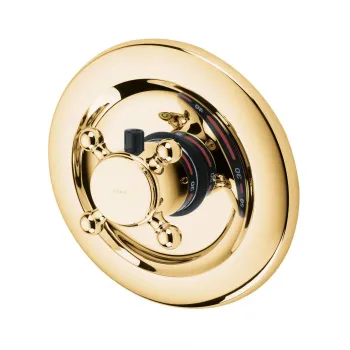 Baterie dus incastrata termostatata Kludi 1926 placata cu aur imagine