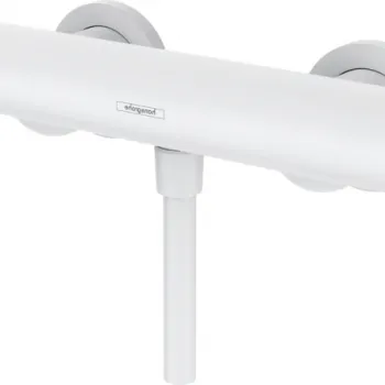 Baterie dus monocomanda culoare alb mat Hansgrohe Vivenis 75620700 imagine