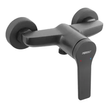 Baterie dus monocomanda culoare negru mat Ferro, Stratos imagine