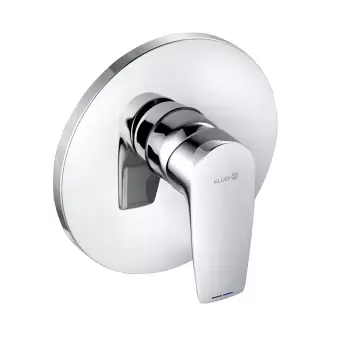 Baterie dus monocomanda Kludi, Pure Solid incastrata crom imagine