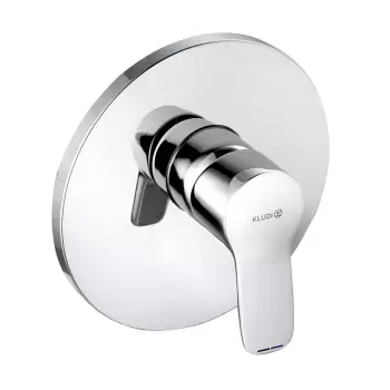 Baterie dus Pure Easy incastrata, culoare crom, cu cartus ceramic, Kludi imagine