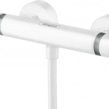 Baterie dus termostatata alb mat Hansgrohe, Ecostat Comfort imagine