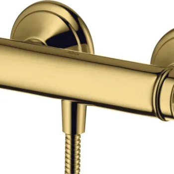 Baterie dus termostatata auriu lucios Hansgrohe Axor Montreux imagine