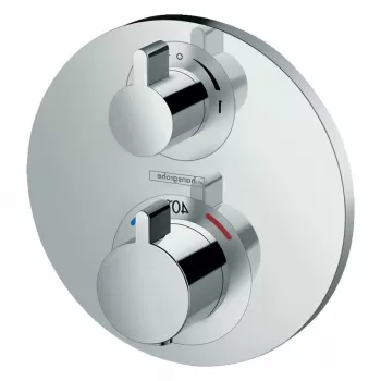 Baterie dus termostatata Grohe Ecostat S incastrata pentru corp ingropat, doua functii, crom imagine