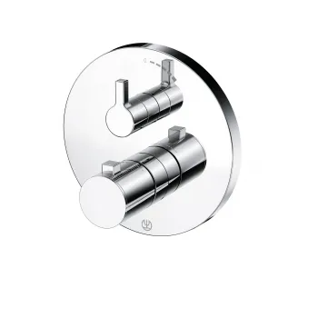 Baterie dus termostatata incastrata Kludi Nova Fonte pentru corp ingropat crom lucios imagine