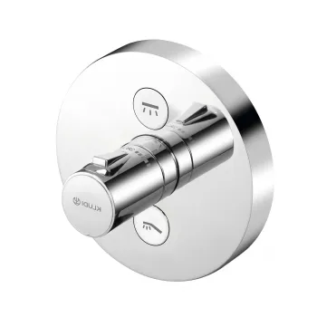 Baterie dus termostatata incastrata Kludi Push pentru corp ingropat crom lucios imagine