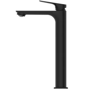 Baterie inalta pentru lavoar, cu ventil clickclak inclus, negru mat, Ideal Standard Ceralife C imagine