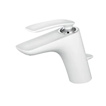 Baterie lavoar alb mat, ventil inclus, Kludi Balance imagine