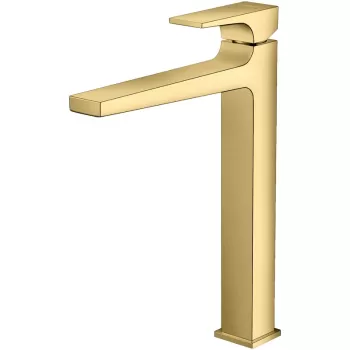 Baterie lavoar auriu lucios cu ventil, Hansgrohe Metropol 260 imagine