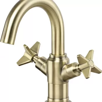 Baterie lavoar baie alama periata, dubla comanda, Deante Temisto imagine