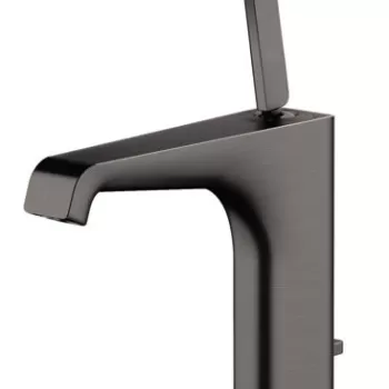 Baterie lavoar baie antracit periat cu ventil pop-up Hansgrohe Axor Citterio E imagine