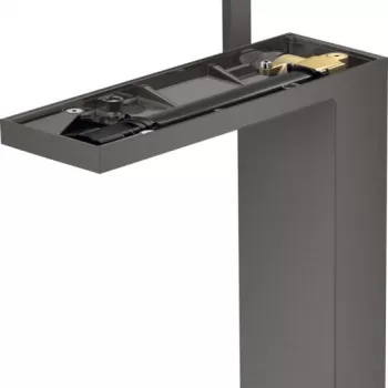 Baterie lavoar baie antracit periat, ventil click-clack, Hansgrohe Axor MyEdition 230 imagine