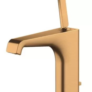 Baterie lavoar baie auriu periat cu ventil pop-up Hansgrohe Axor Citterio E imagine