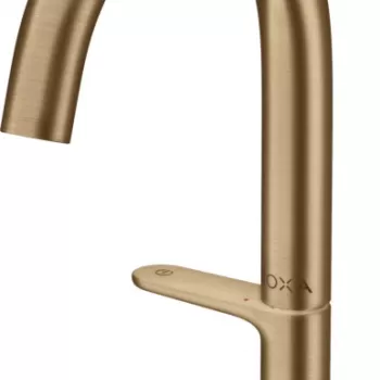 Baterie lavoar baie bronz periat cu ventil click-clack Hansgrohe Axor One Select 140 imagine