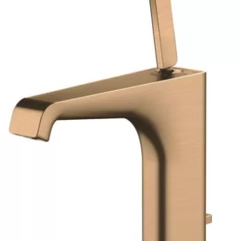 Baterie lavoar baie bronz periat cu ventil pop-up Hansgrohe Axor Citterio E imagine