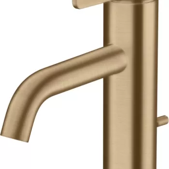 Baterie lavoar baie bronz periat cu ventil pop-up Hansgrohe Axor One 70 imagine