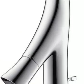 Baterie lavoar baie crom cu ventil pop-up Hansgrohe Axor Starck Organic 240 imagine