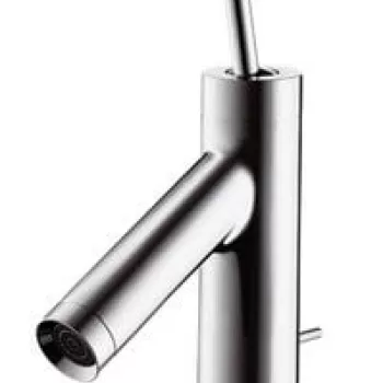 Baterie lavoar baie crom cu ventil pop-up, pipa 95 mm, Hansgrohe Axor Starck 155 imagine