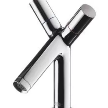 Baterie lavoar baie crom, dubla comanda, ventil pop-up, Hansgrohe Axor Starck imagine