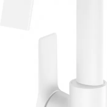 Baterie lavoar baie culoare alb mat, cu ventil inclus, Hansgrohe Vivenis 210 imagine