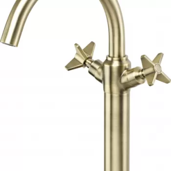 Baterie lavoar baie inalta alama periata, ventil click-clack inclus, Deante Temisto imagine