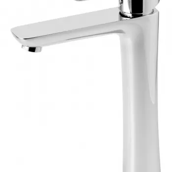 Baterie lavoar baie inalta crom lucios Ferro Tina imagine