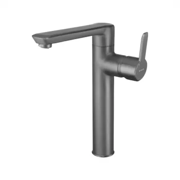 Baterie lavoar baie inalta culoare titan Deante Arnika imagine