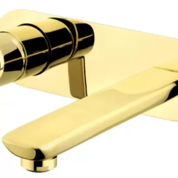 Baterie lavoar baie incastrata auriu lucios Deante Arnika imagine