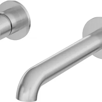 Baterie lavoar baie incastrata culoare otel slefuit Deante Silia imagine